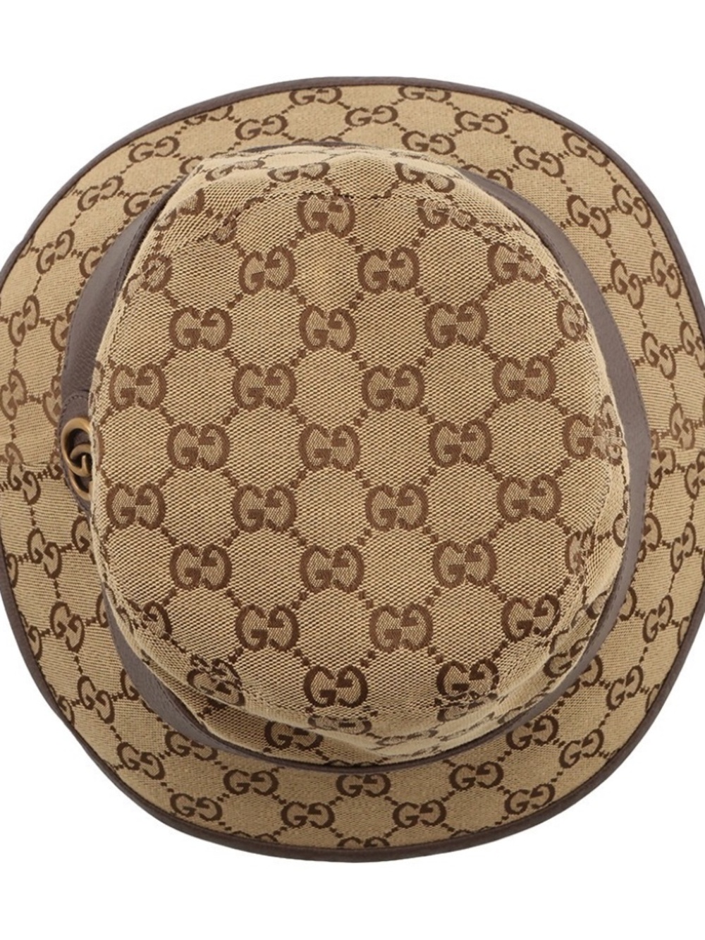 GUCCI GG Canvas Fedora Hat Size M - Picture 3 of 8
